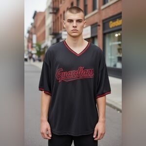 cleveland guardians Men's Size 4XL Thermal Embroidered V Neck MLB Team Gear